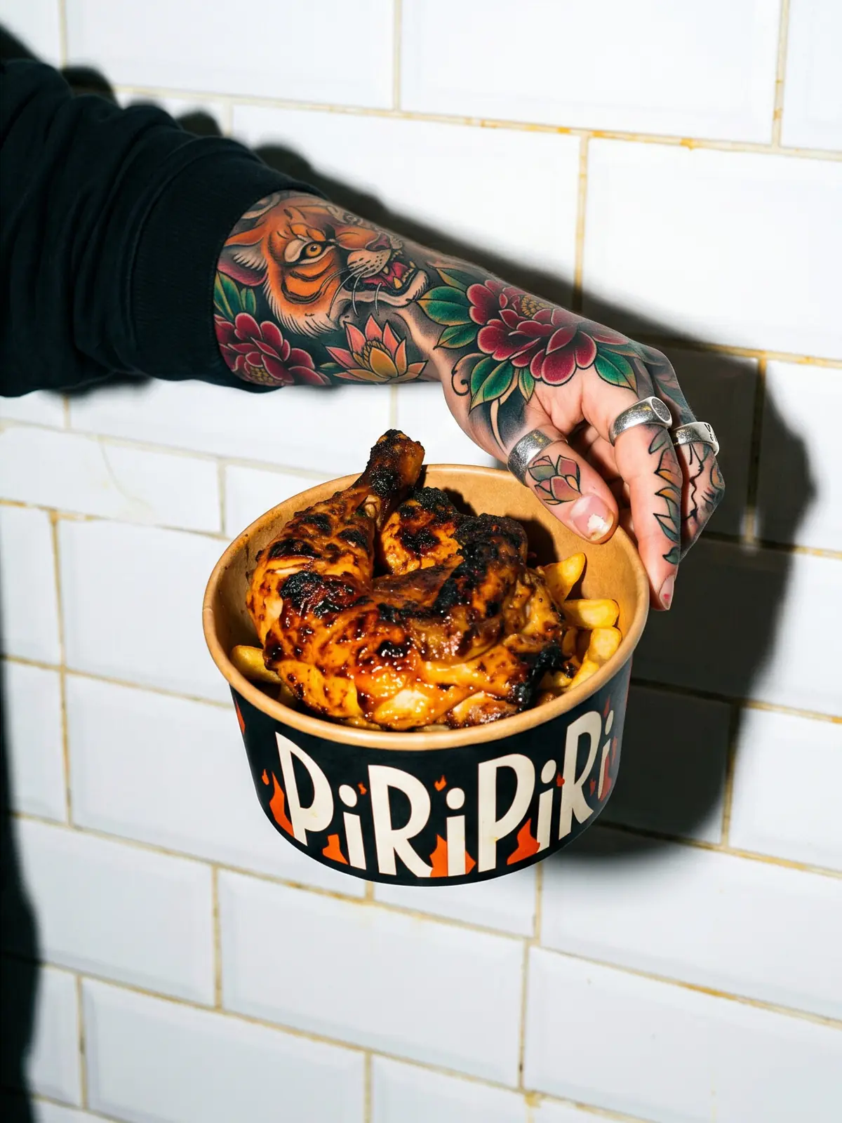 Cubo de pollo Piri Piri para llevar